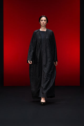 Graphite Arabesque Abaya